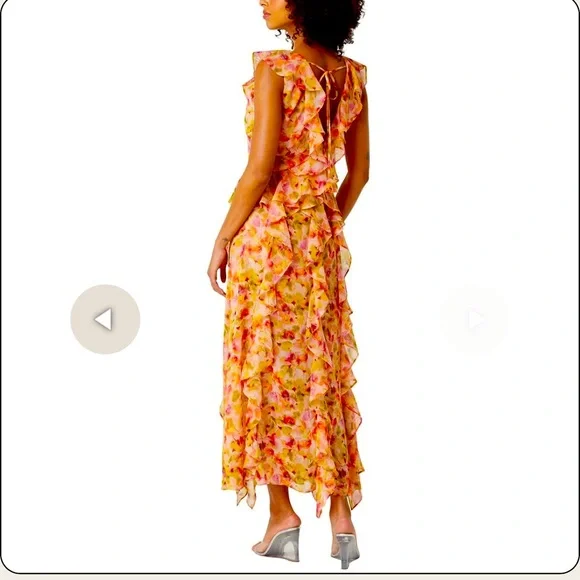 Misa Los Angeles Claudita Dress in Golden Flora - Picture 6 of 9